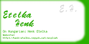 etelka henk business card